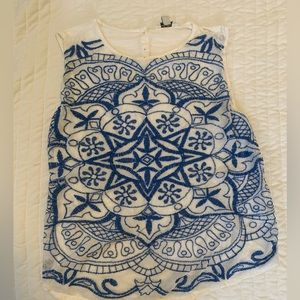Lucky Brand embroidered tank